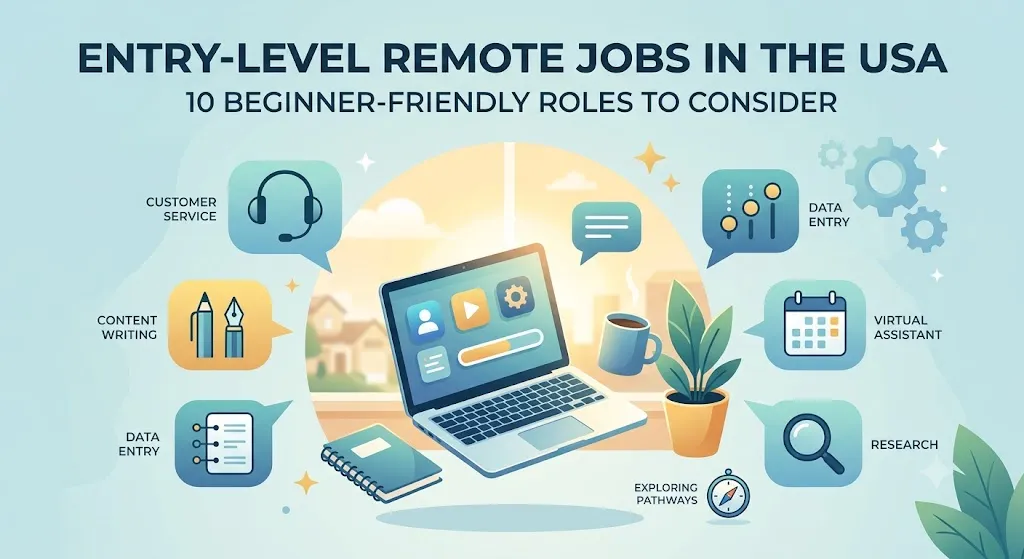 Entry-Level Remote Jobs in the USA: 10 Jobs to Consider as a Beginner