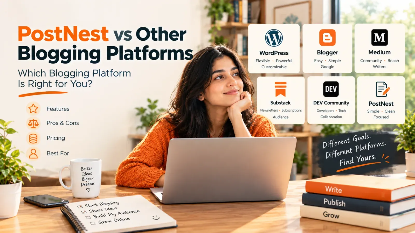 PostNest vs Other Blogging Platforms: Which Blogging Platform Is Right for You?