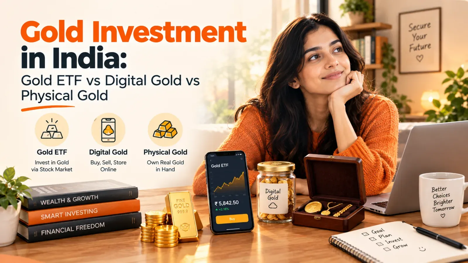 Gold Investment in India: Gold ETF vs Digital Gold vs Physical Gold