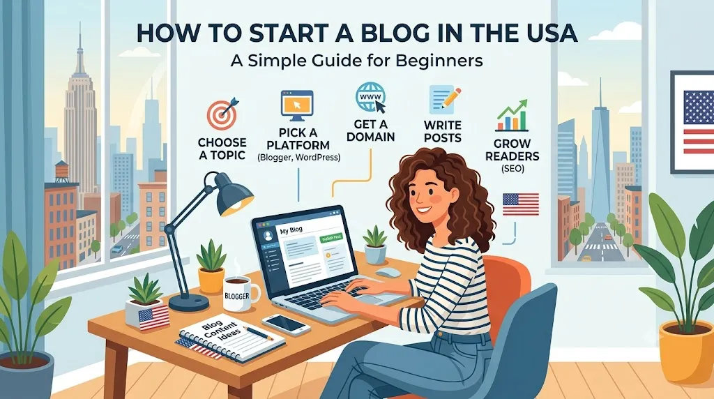 How to Start a Blog in the USA: A Simple Guide for Beginners
