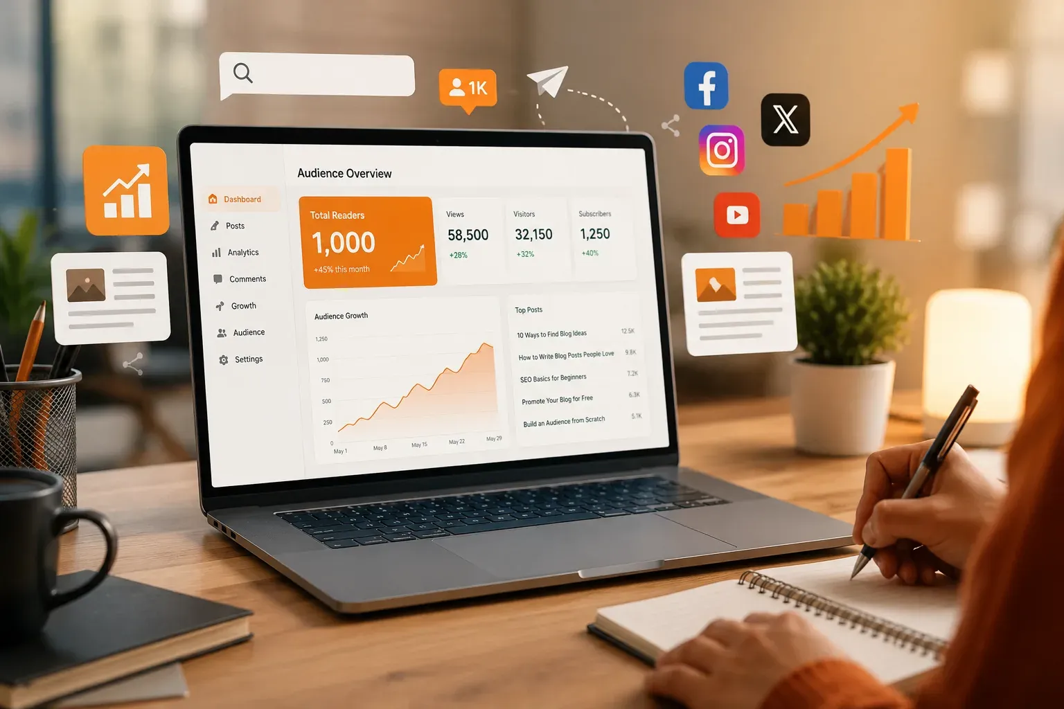 How to Get Your First 1,000 Readers Online Without Spending Money